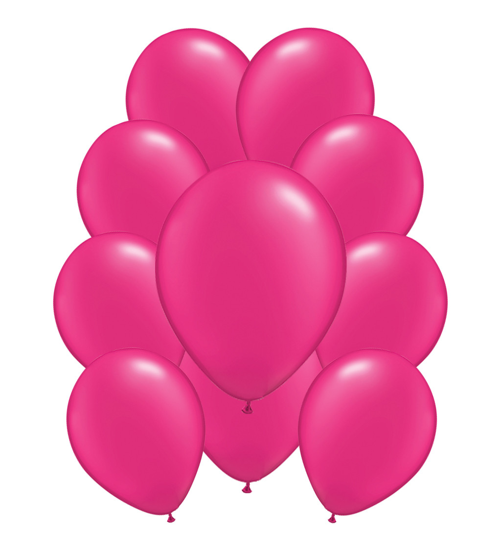 Latexové balónky pastelové - Tmavě růžové