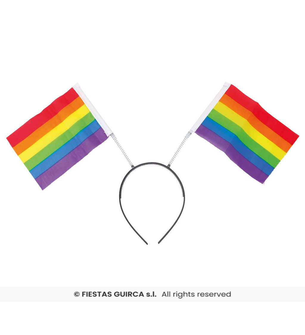 Čelenka - duhové vlajky