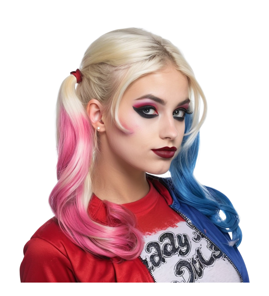 Paruka dámská šílená klaunice