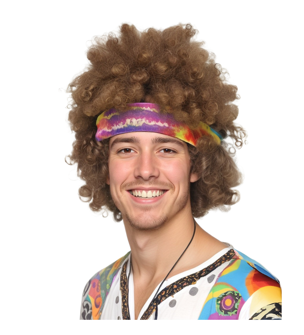 Paruka pánská hippie afro