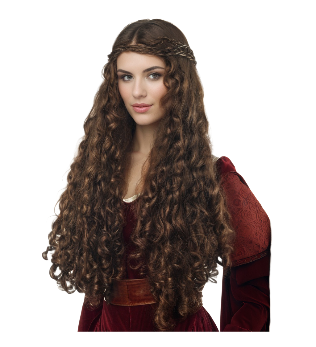Paruka dámská středověká princezna