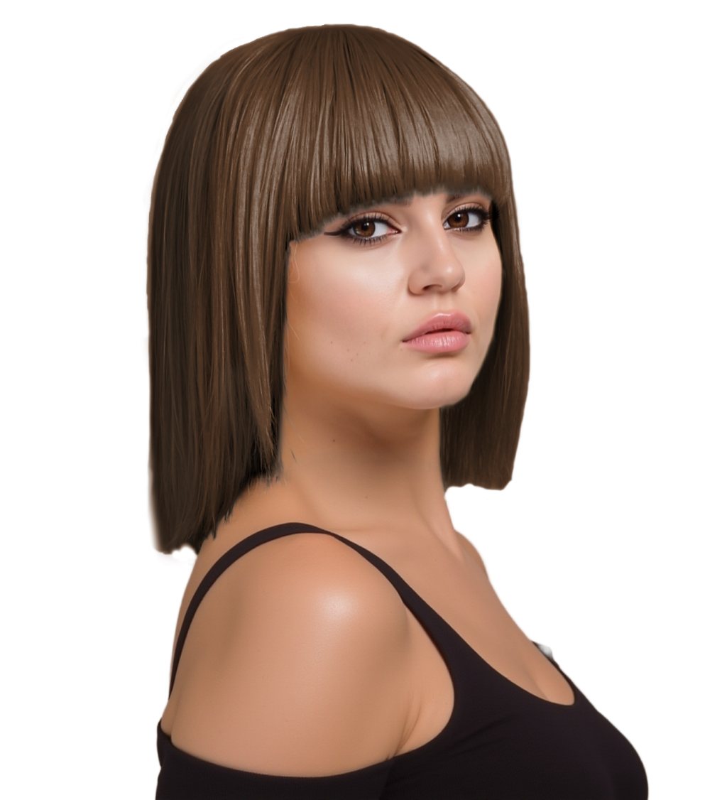 Dámská paruka - Karine, Hnědá