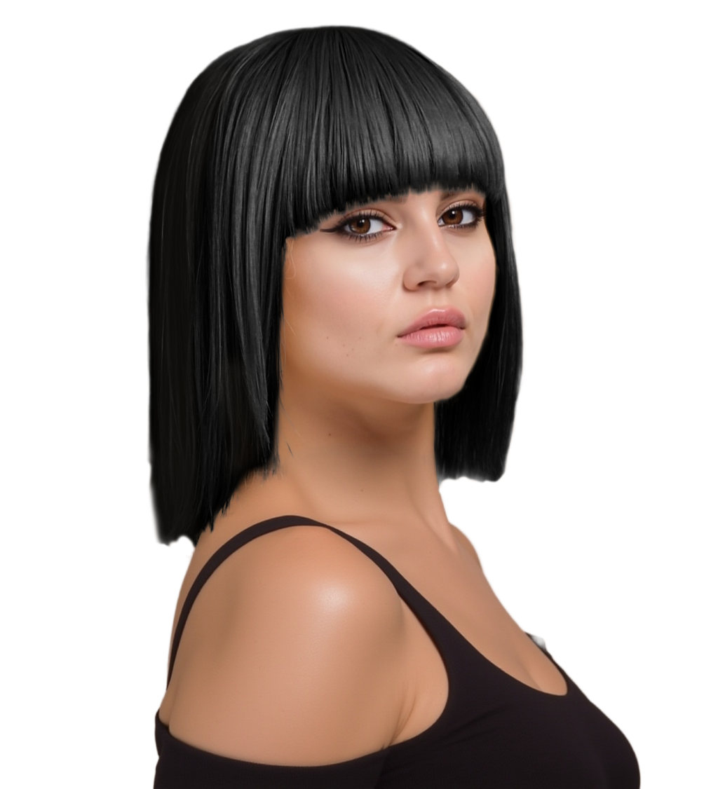 Dámská paruka - Karine, Černá