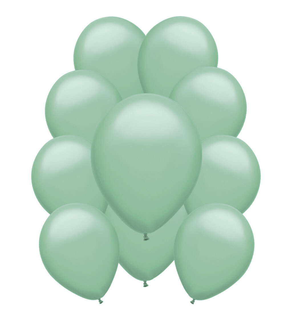 Latexové balónky pastelové - Matně zelené
