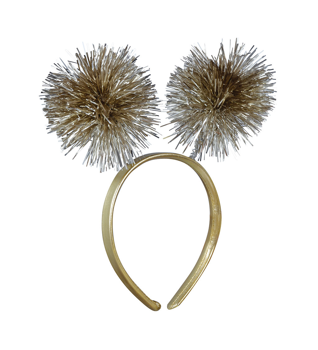 Čelenka - s třásněmi zlatá