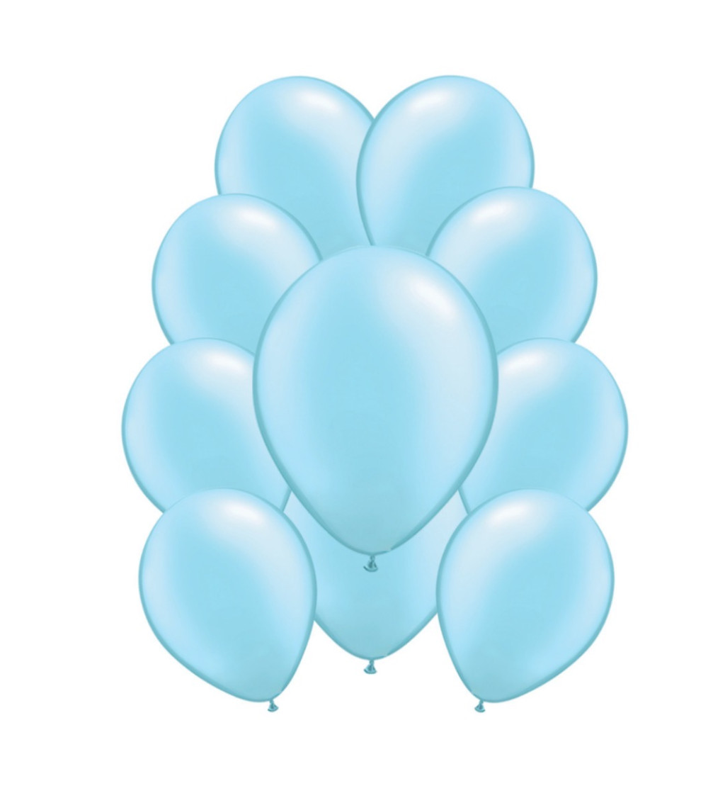 Latexové balónky pastelové - Baby modré