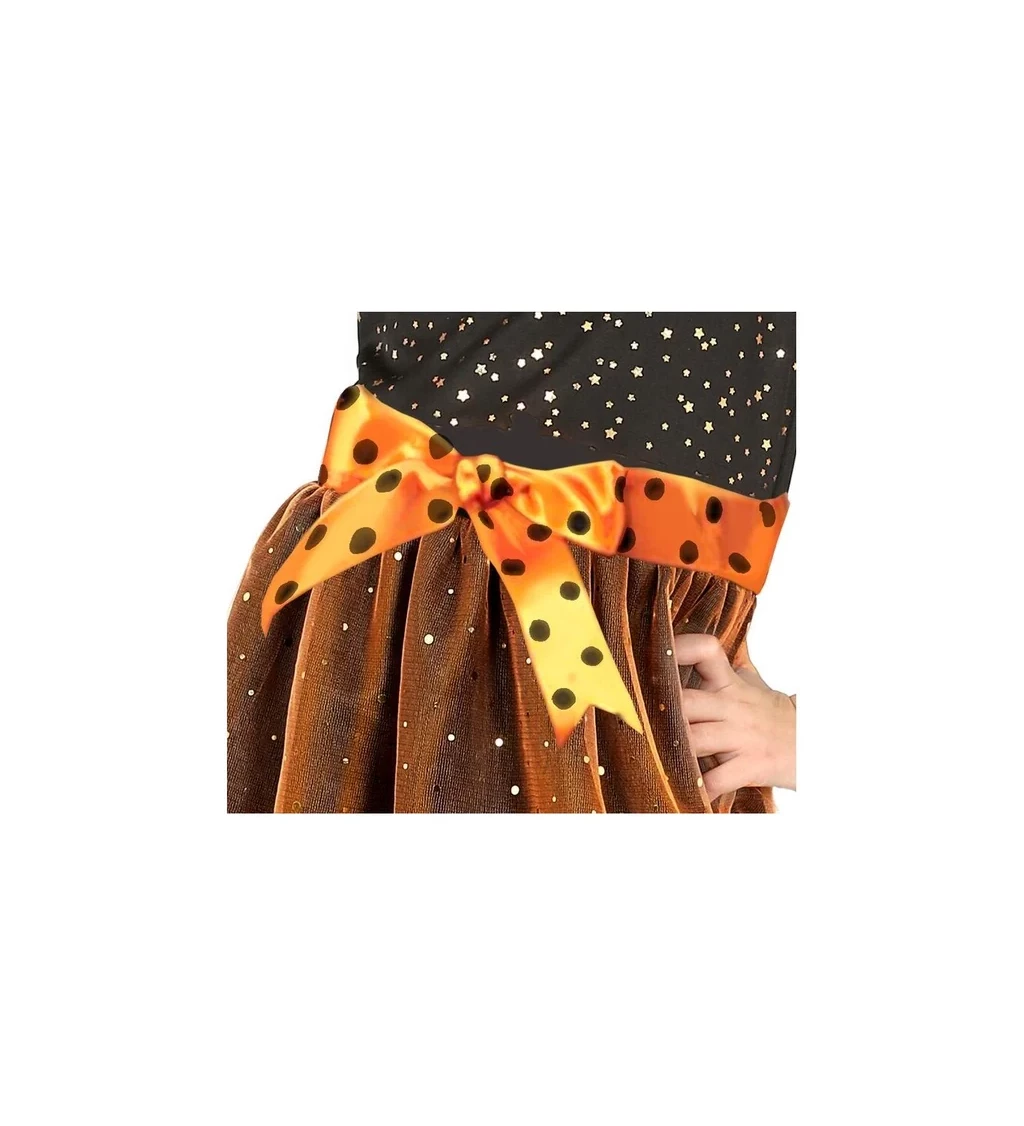 Dětský kostým - Oranžová čarodějnice
