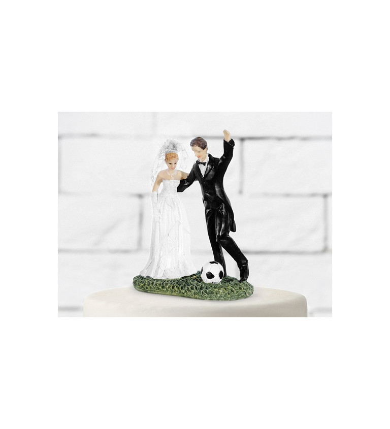 Svatební figurky na dort - fotbal