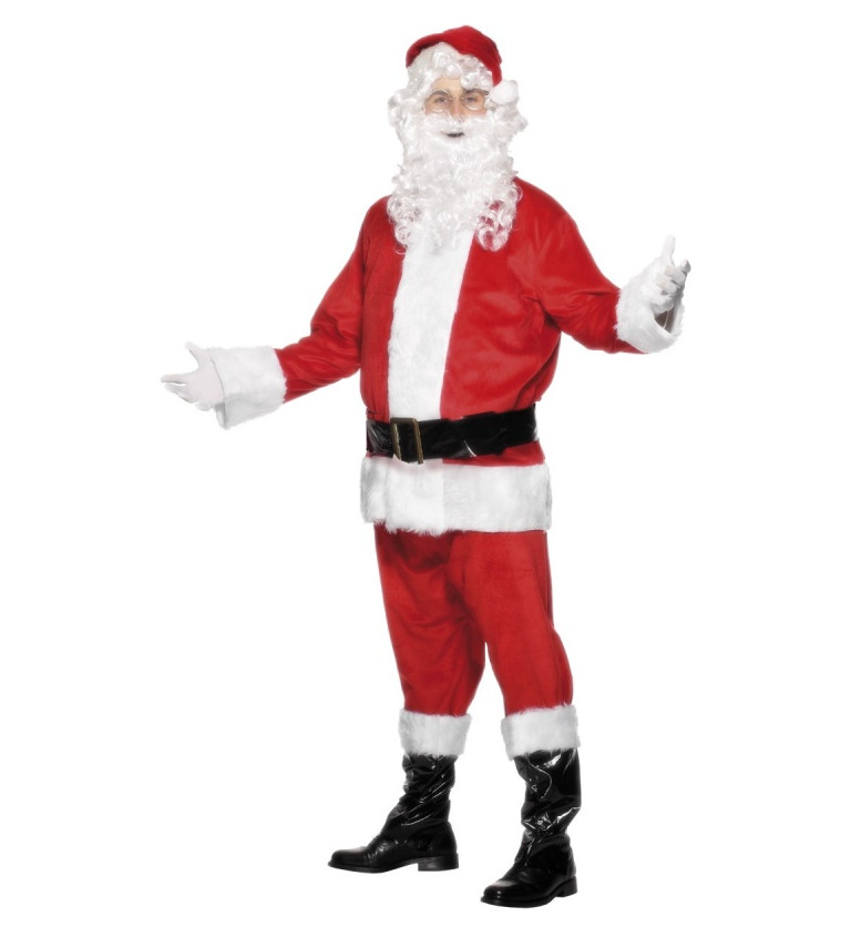 Vánoční kostým - Santa Claus s vousy