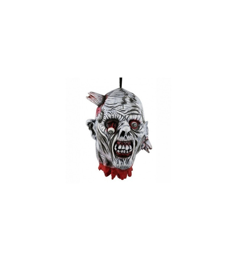 Strašidelná dekorace - Zombie hlava