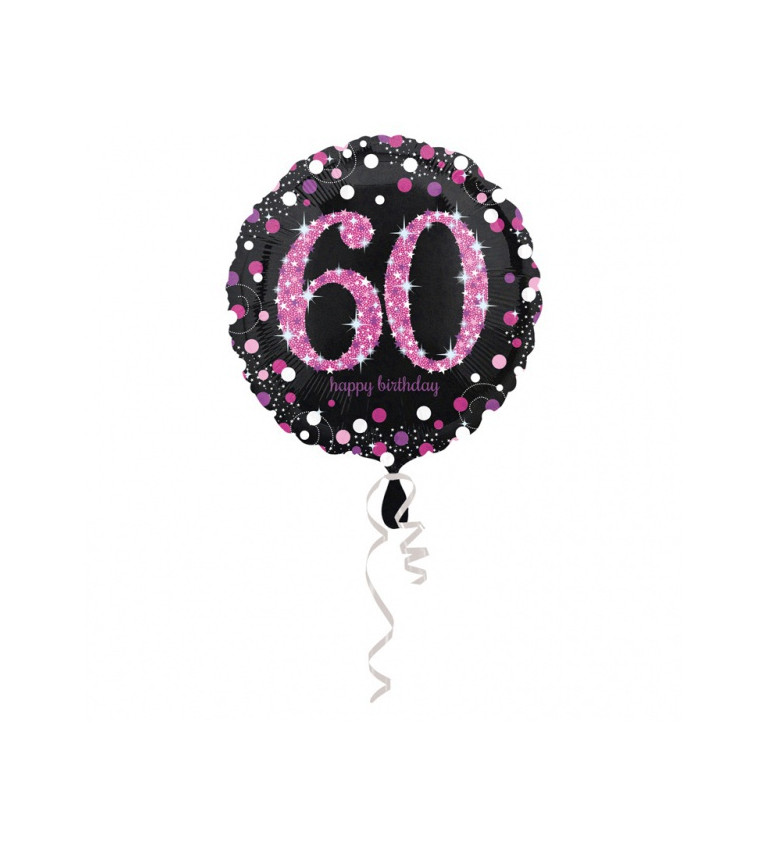 Narozeninový fóliový balónek - 60