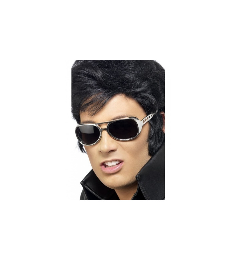 Brýle - Elvis Presley, stříbrné