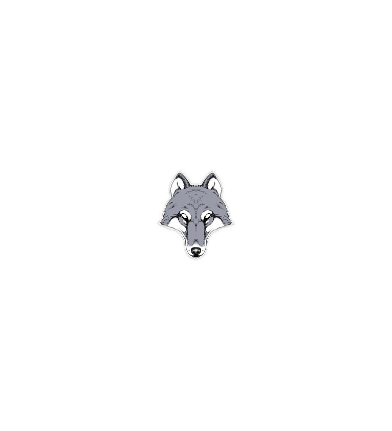 Papírová maska - Vlk