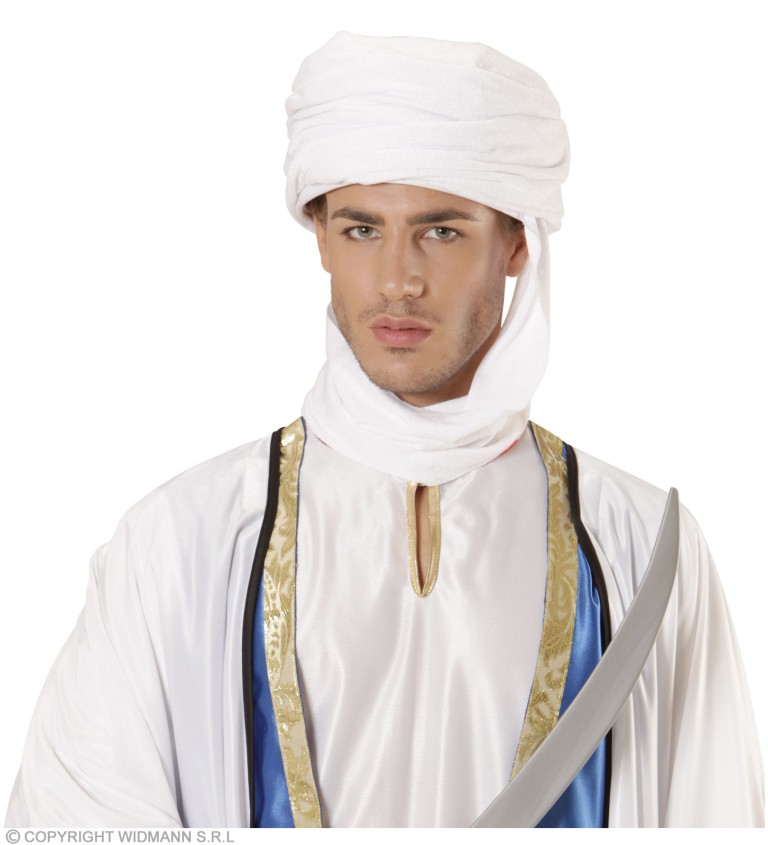 Arabský turban - bílý