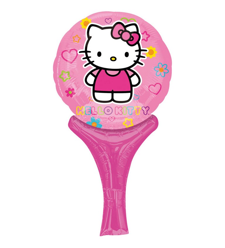 Fóliový balónek - Hello Kitty, lízátko