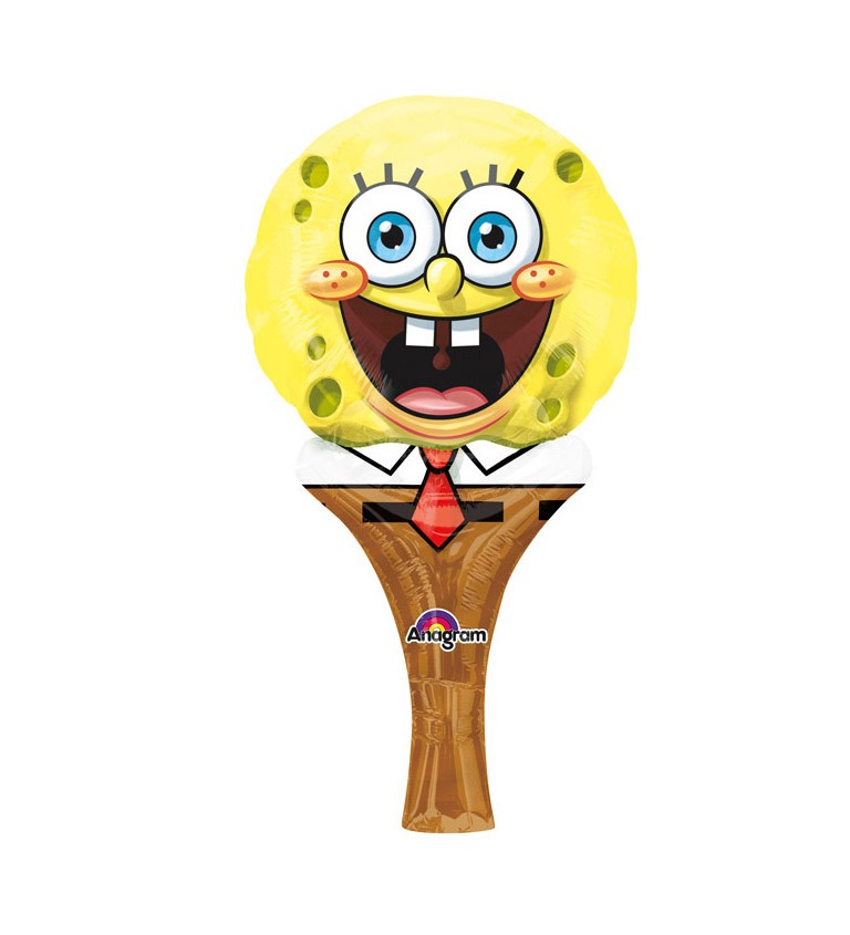 Fóliový balónek lízátko - Sponge Bob