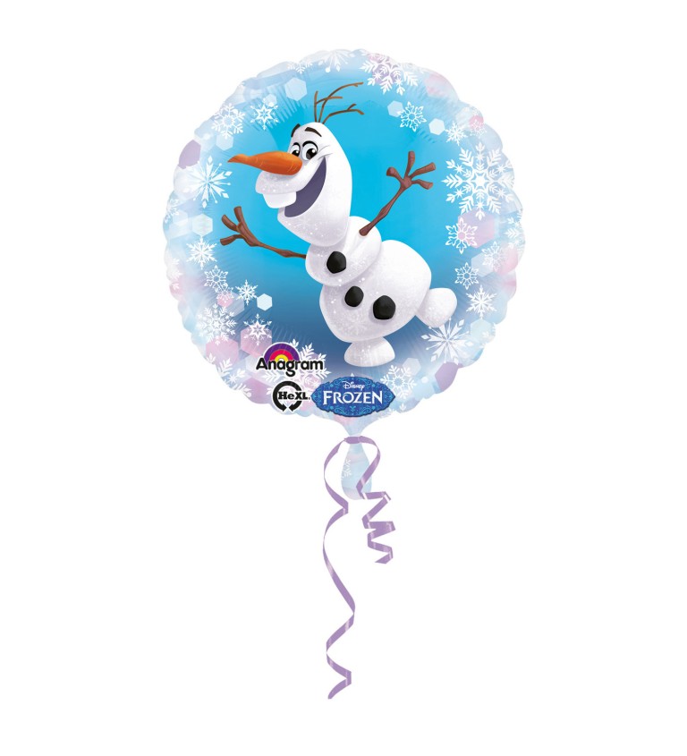 Fóliový balónek kulatý - Olaf