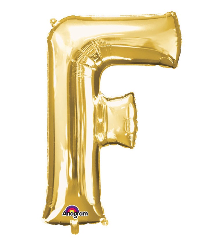 Narozeninový fóliový balónek (zlatý) – F