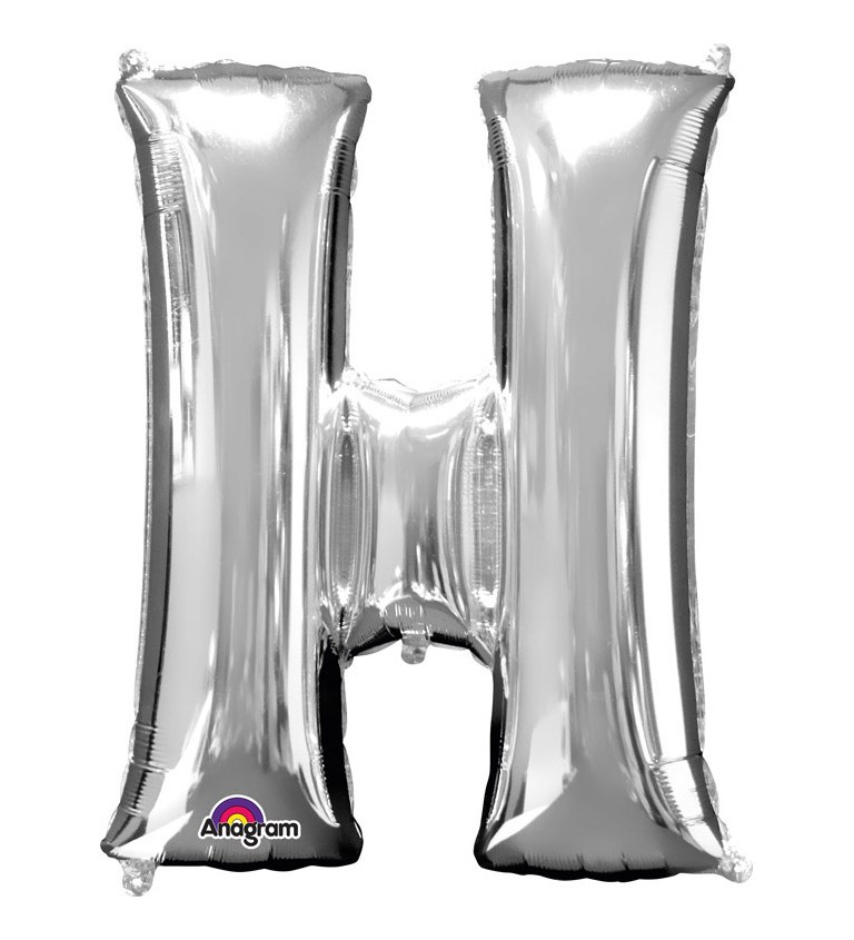 Narozeninový fóliový balónek (stříbrný) – H
