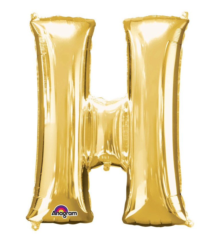 Narozeninový fóliový balónek (zlatý) – H