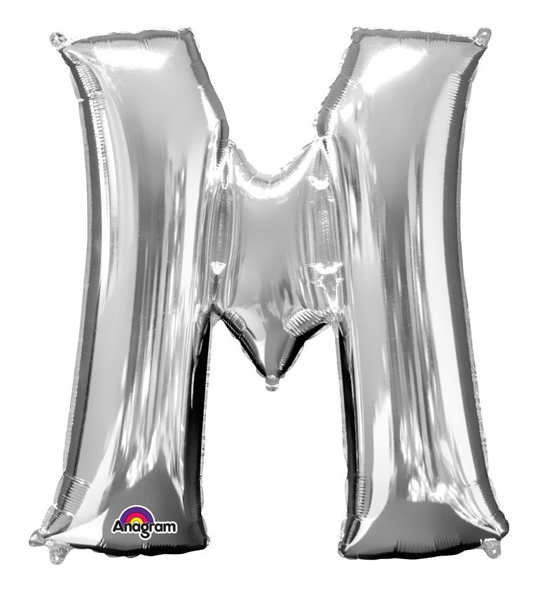Narozeninový fóliový balónek (stříbrný) – M