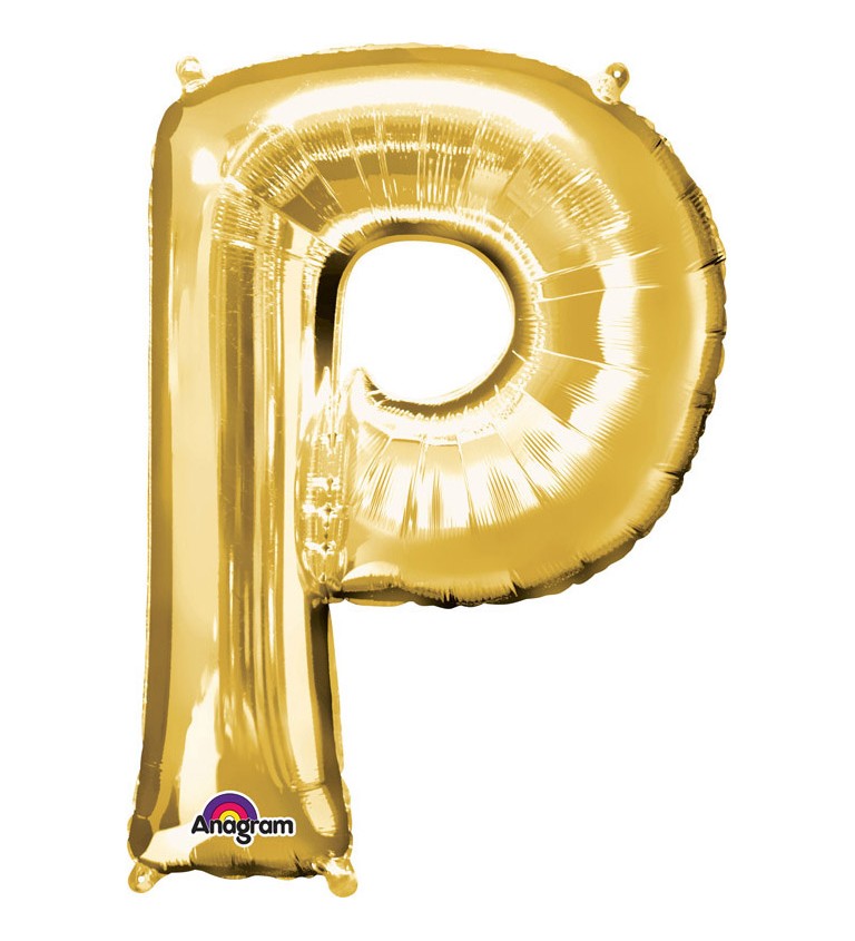 Narozeninový fóliový balónek (zlatý) – P