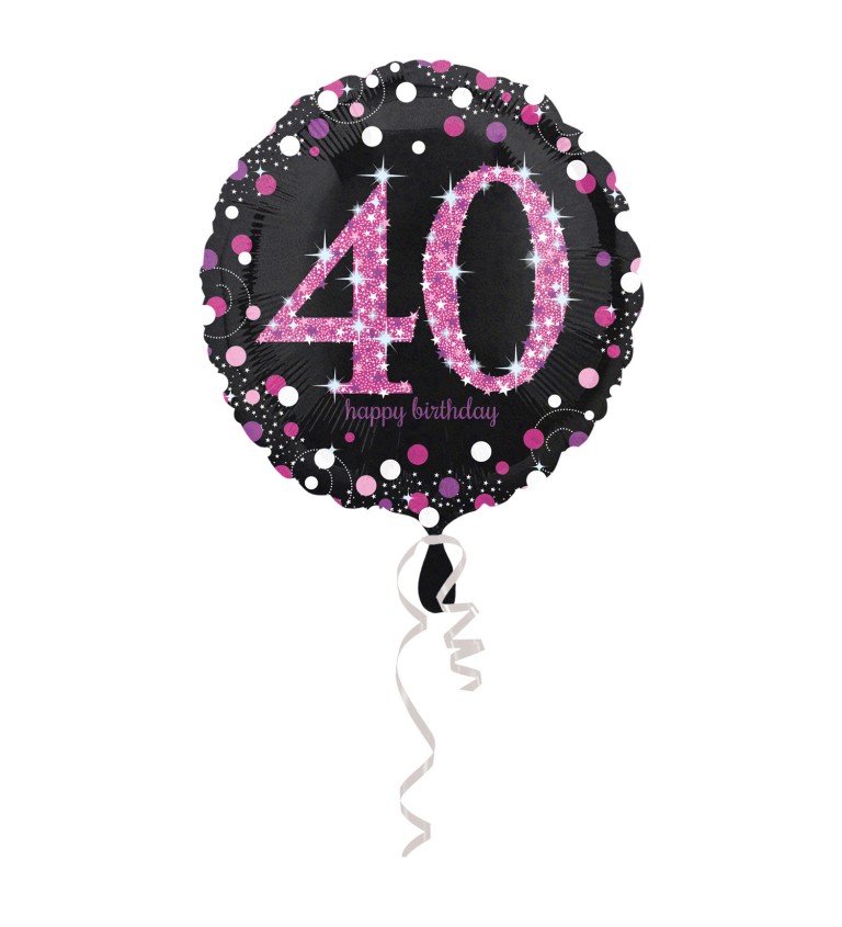 Narozeninový fóliový balónek - 40