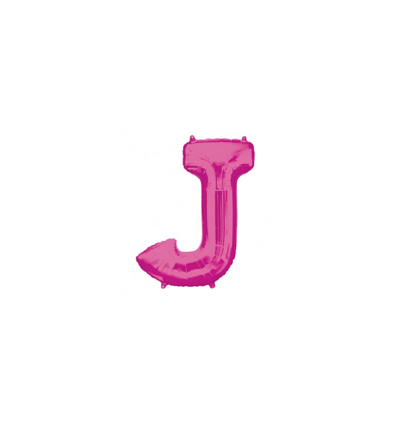 Narozeninový fóliový balónek (tmavě růžový) – J