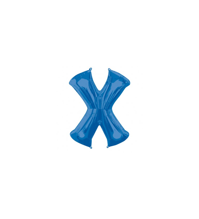 Narozeninový fóliový balónek (modrý) – X