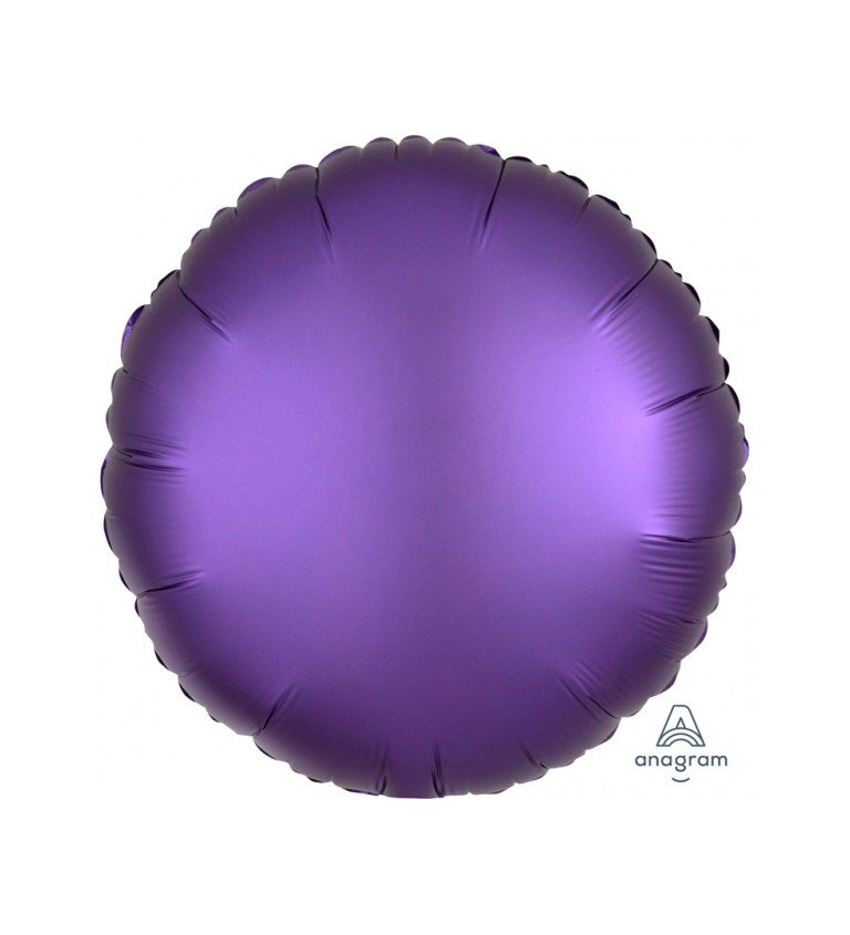 Fóliový balónek ve tvaru kola - fialový