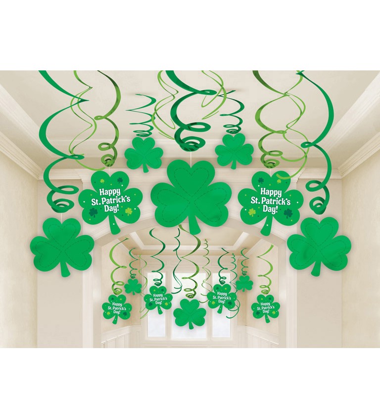 Trojlístková dekorace St. Patrick