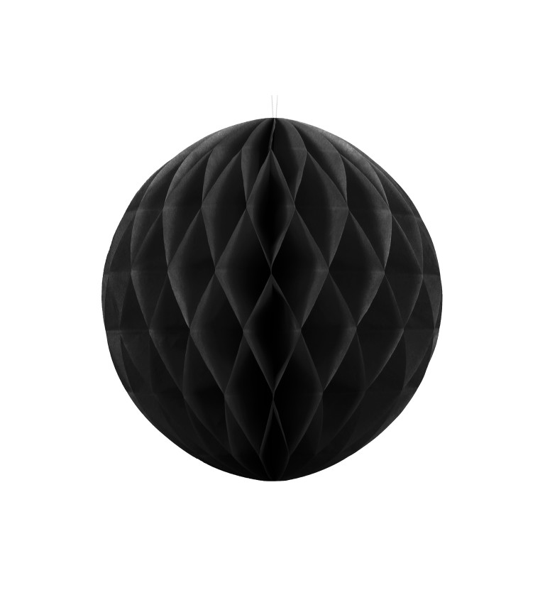 Dekorativní koule černá - 20 cm