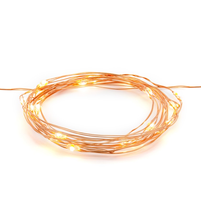 Zlatý LED řetěz