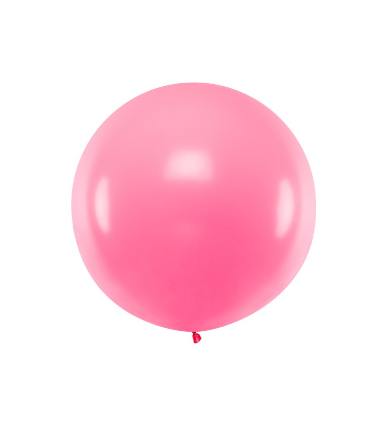 Světle růžový balonek