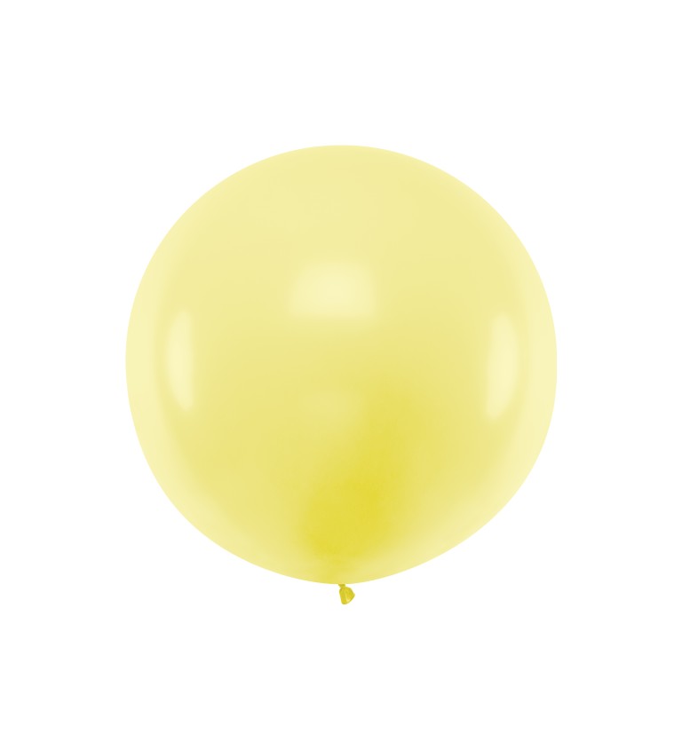 Pastelový mega balónek - žlutý