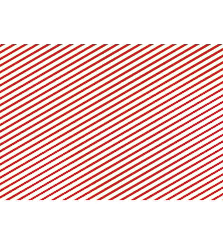 Dárkový papír červeno-bílé proužky