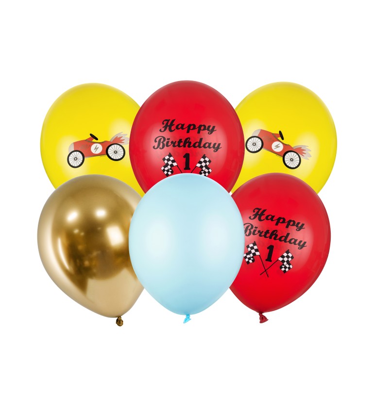 Autíčkové narozeninové balónky