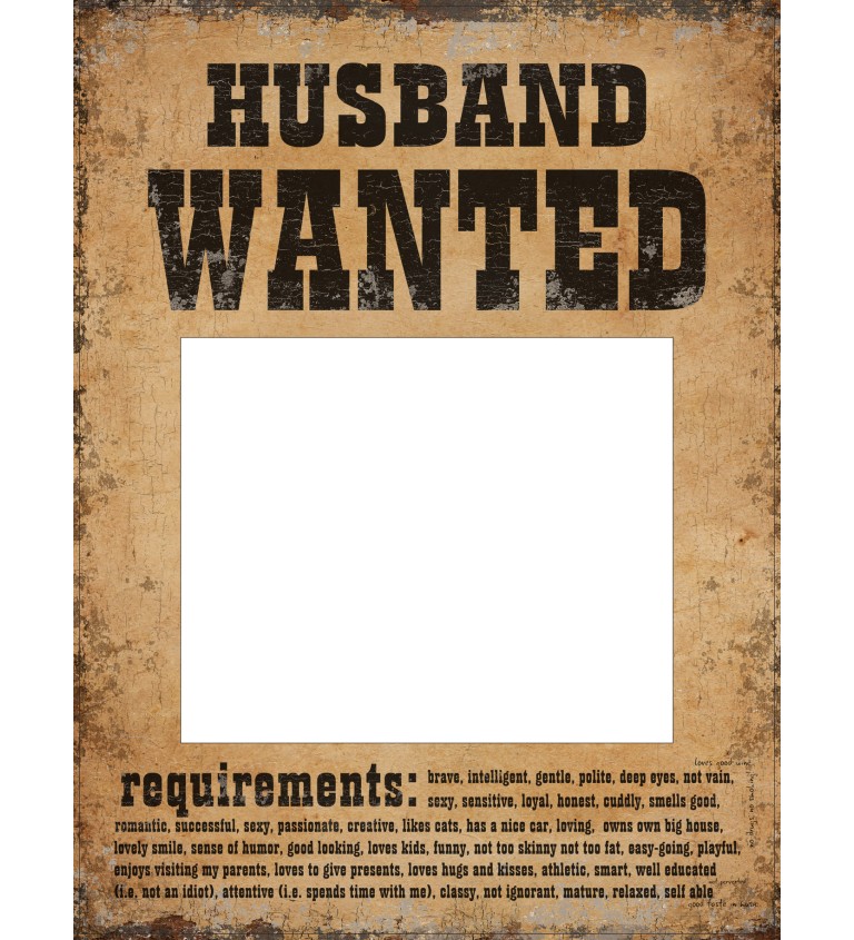 Plakát - Husband/Wife Wanted