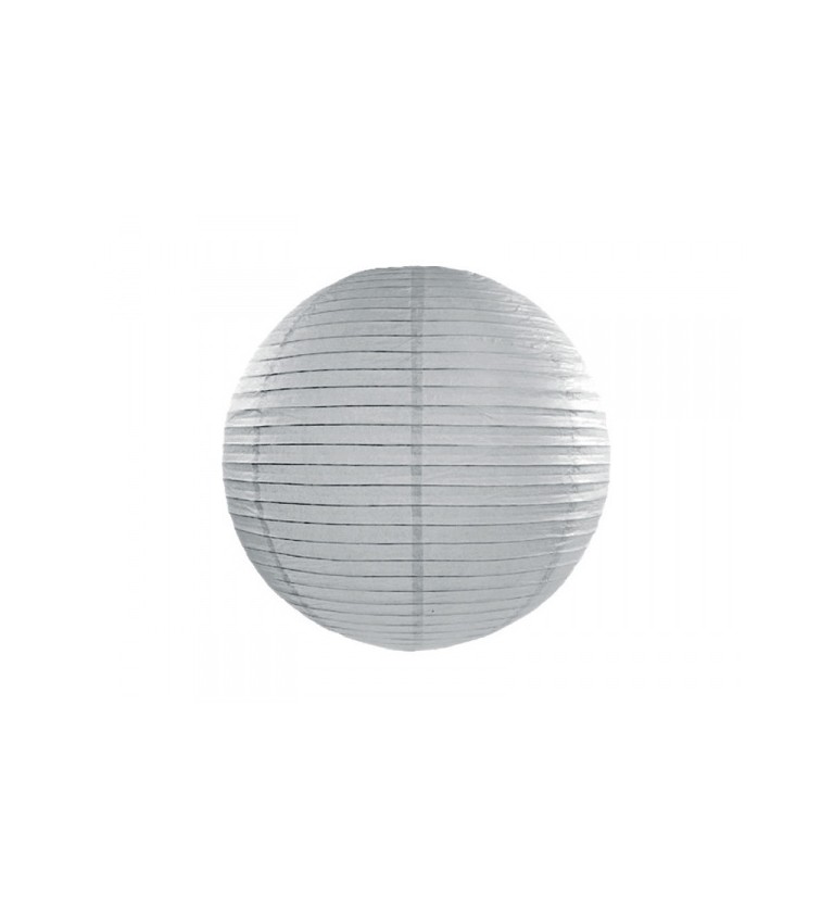 Dekorativní koule světle šedá - 35 cm
