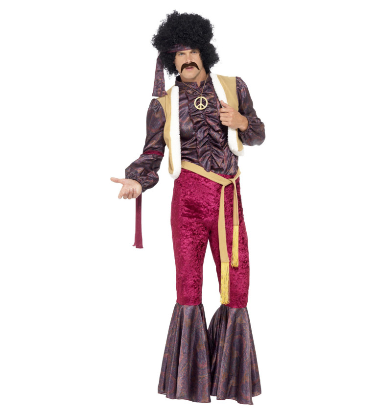 Pánský kostým - 70. léta, s vestičkou