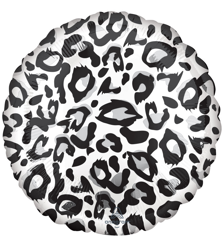 Fóliový balónek - motiv snězný leopard