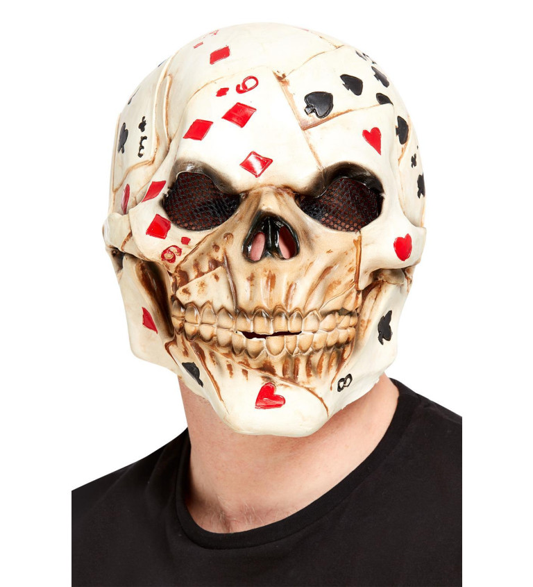Celohlavová maska Poker Face