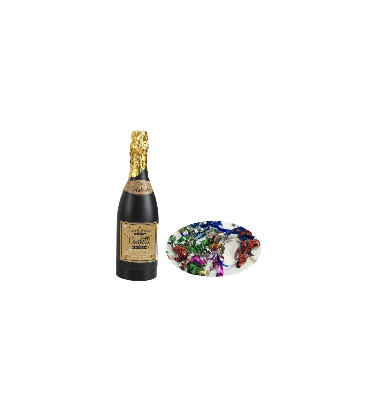 Vystřelovací konfety v šampaňském