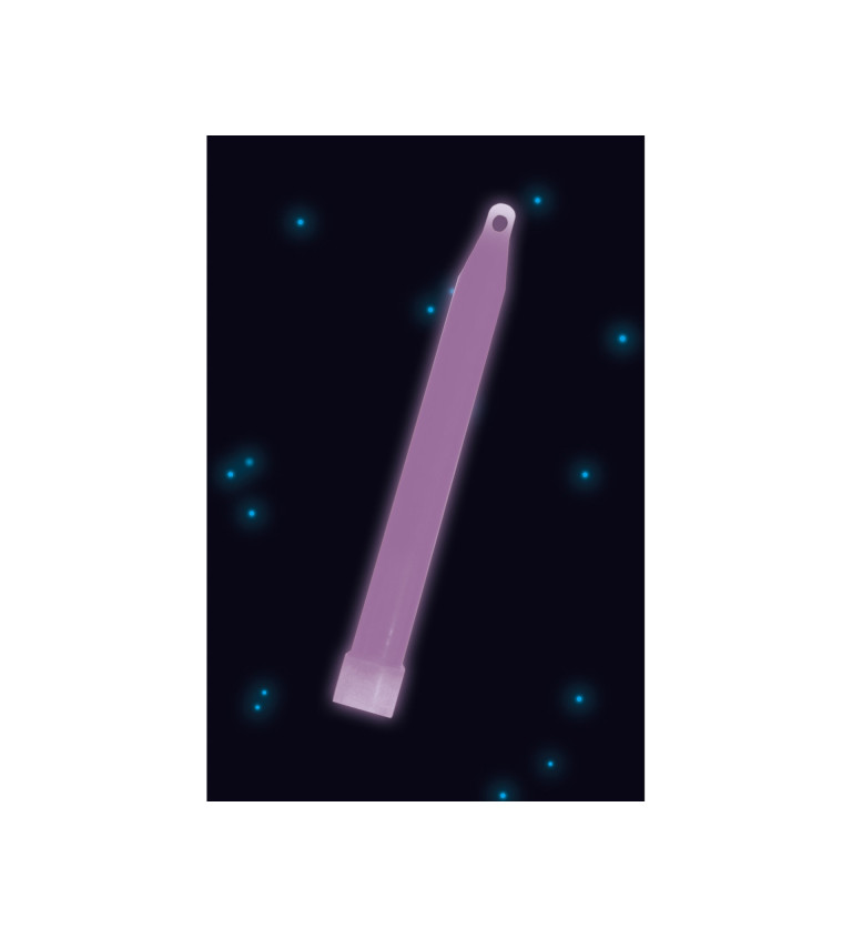 Plastová fialová svítící tyčka