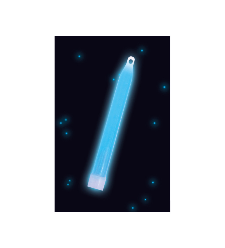 Plastová modrá svítící tyčka