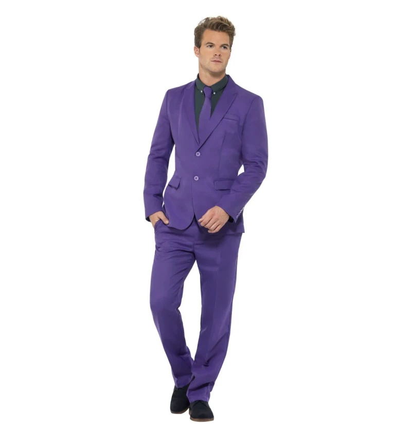 Pánský oblek - fialový