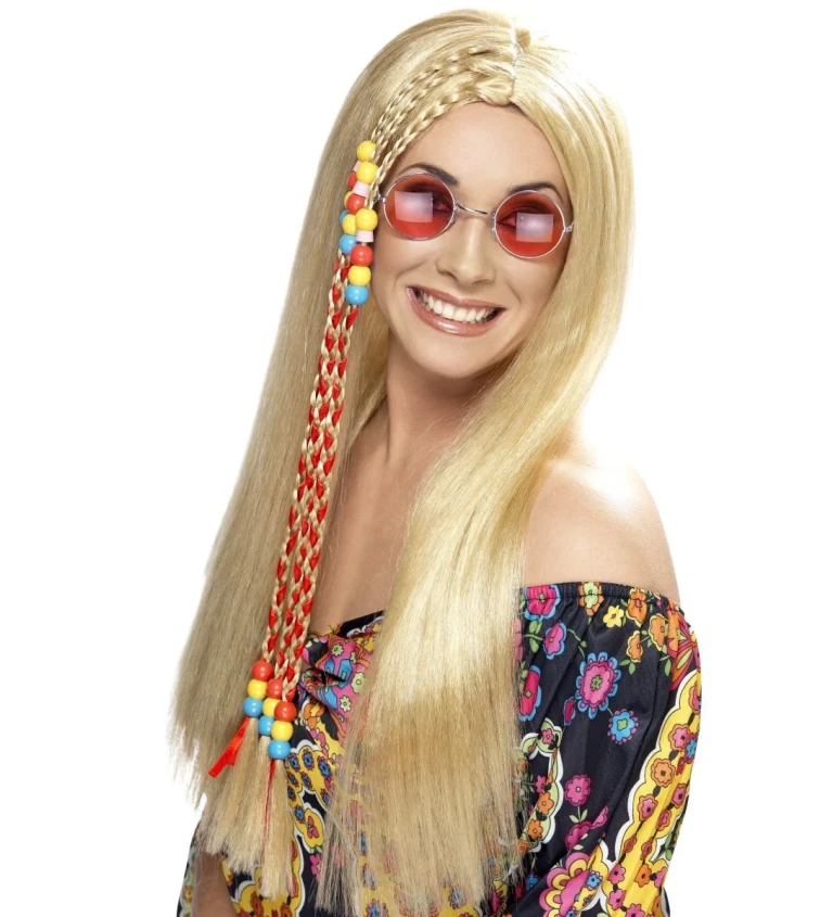 Paruka Hippie diva - blond