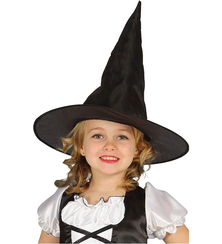 Dětský čarodějnický klobouk černý