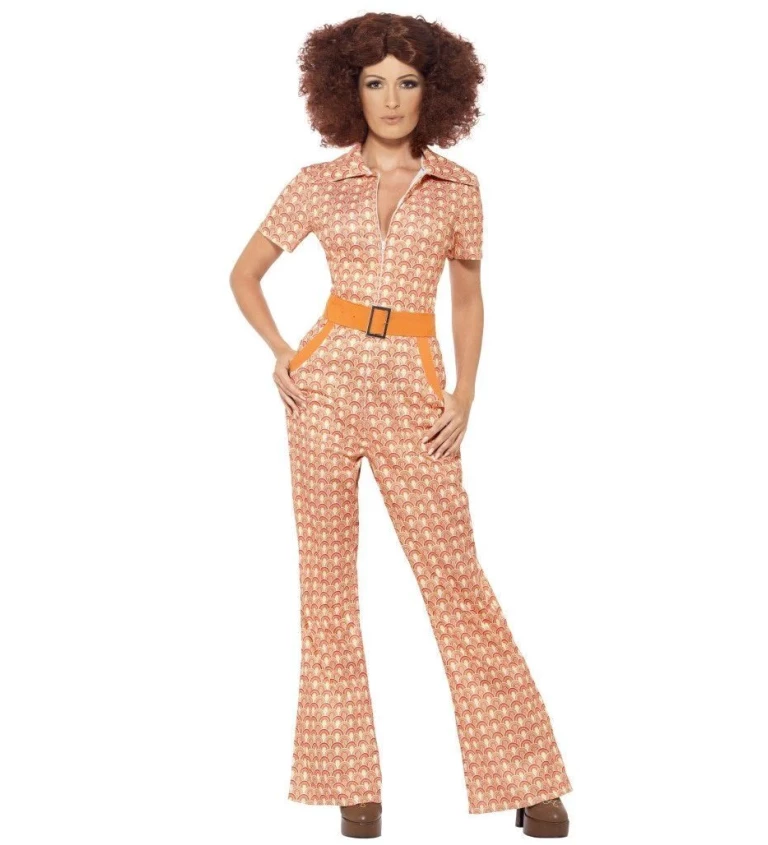 Dámský kostým - 70. léta, růžový