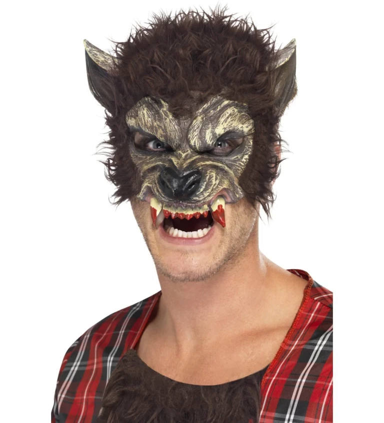 Gumová maska - Vlkodlak